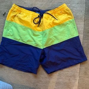 Multicolor swim trunks